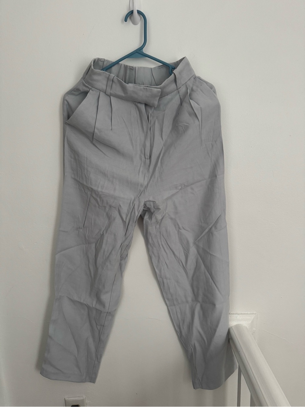 H&M Light Blue Women's Pleated Trousers